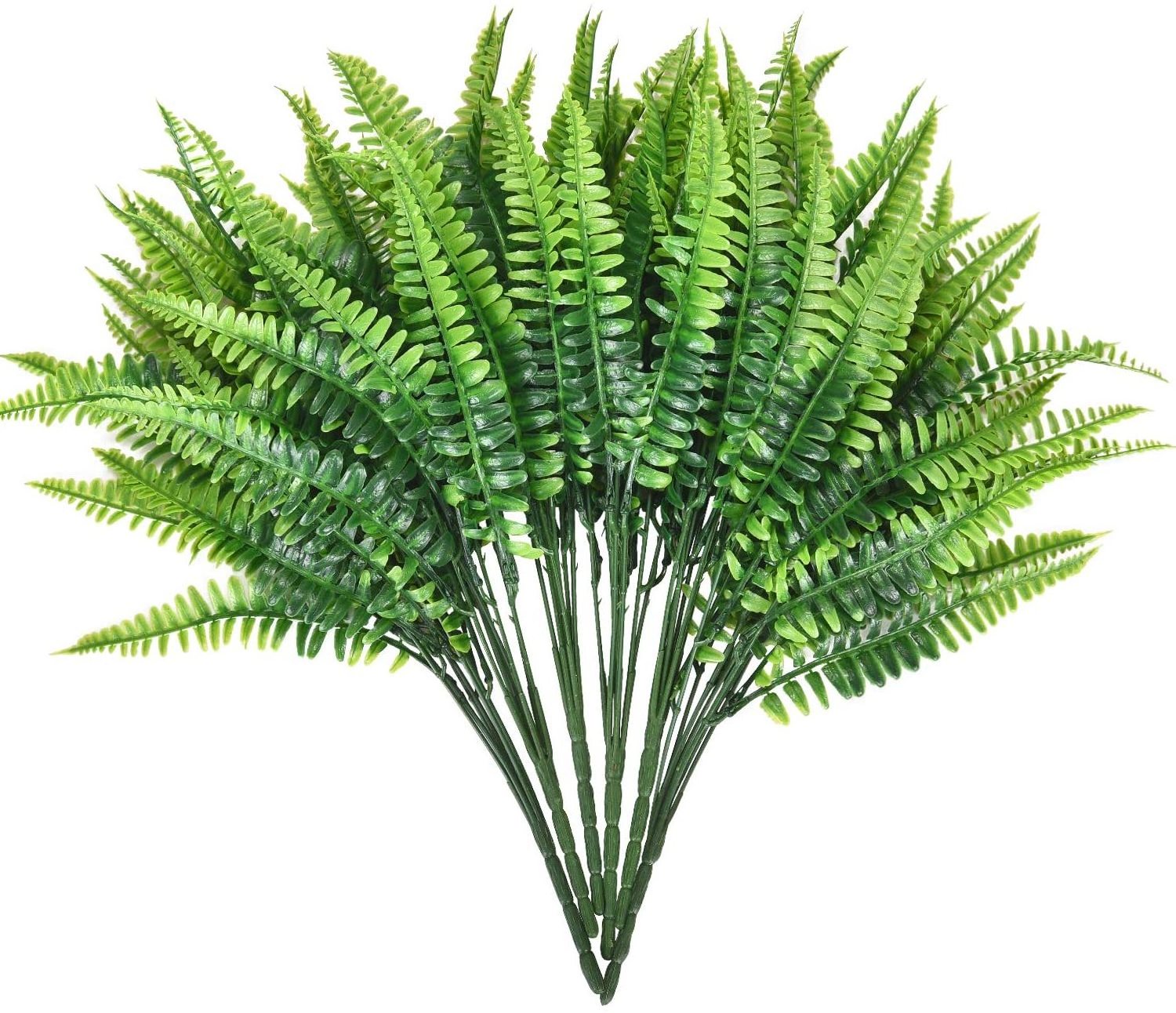 Boston Fern Plants Natural Fern Bushes Greenery Bunches Vivid Realistic Arrangements Decoration Artificial Shrubs