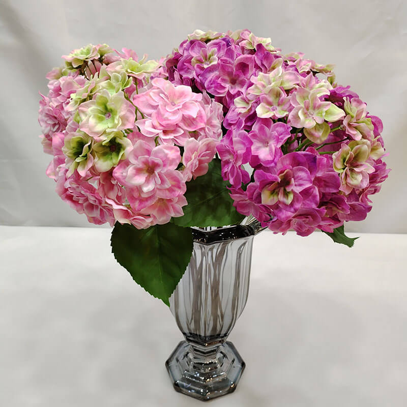 SENMASINE silk flowers single large Artificial Hydrangea Flowers with real touch Home Diy Wedding Centerpiece Decor