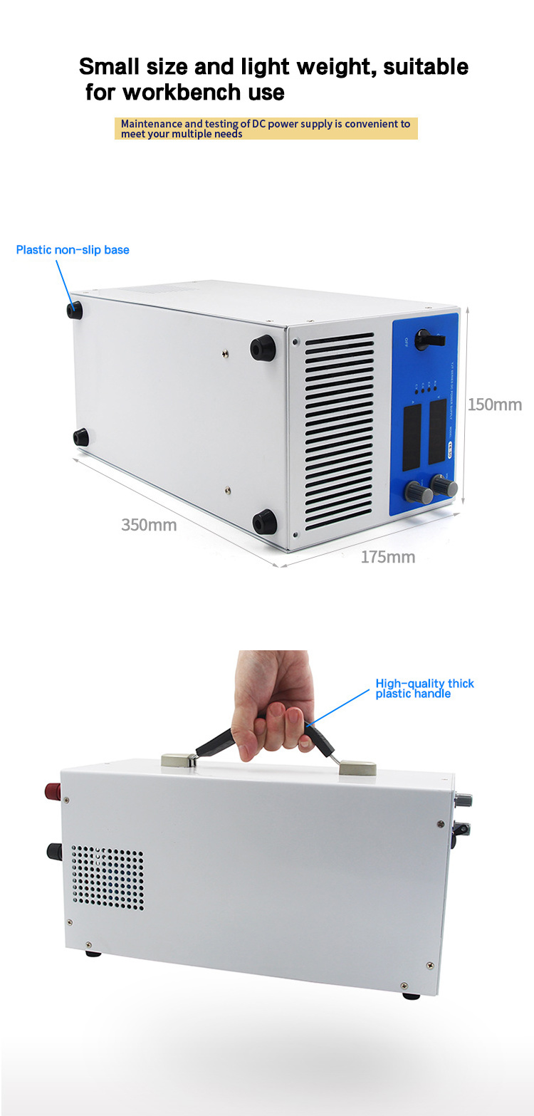 1200W desktop industrial control test power supply 0-150V 500V 1000V 485/232 programmable switching power supply