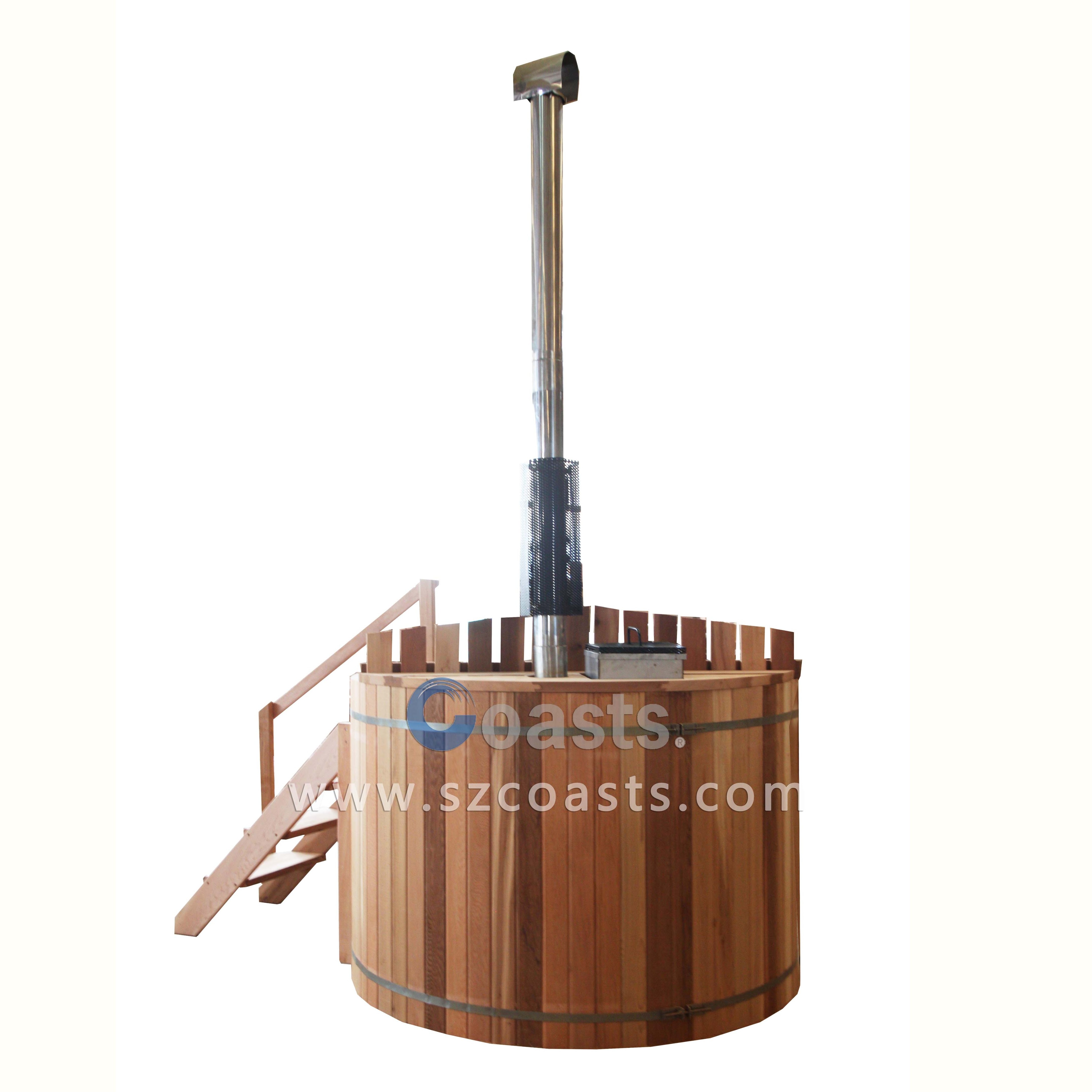 2018 Hot Sale High Quality Chinese outdoor hot tub wood fired hot tub cedar wood bathtub