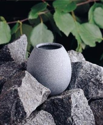 Soapstone Sauna Egg, approx. 5 x 5 cm Sauna Accessories Aroma Bowl