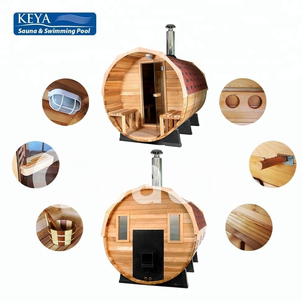 Wood Burning Barrel Sauna