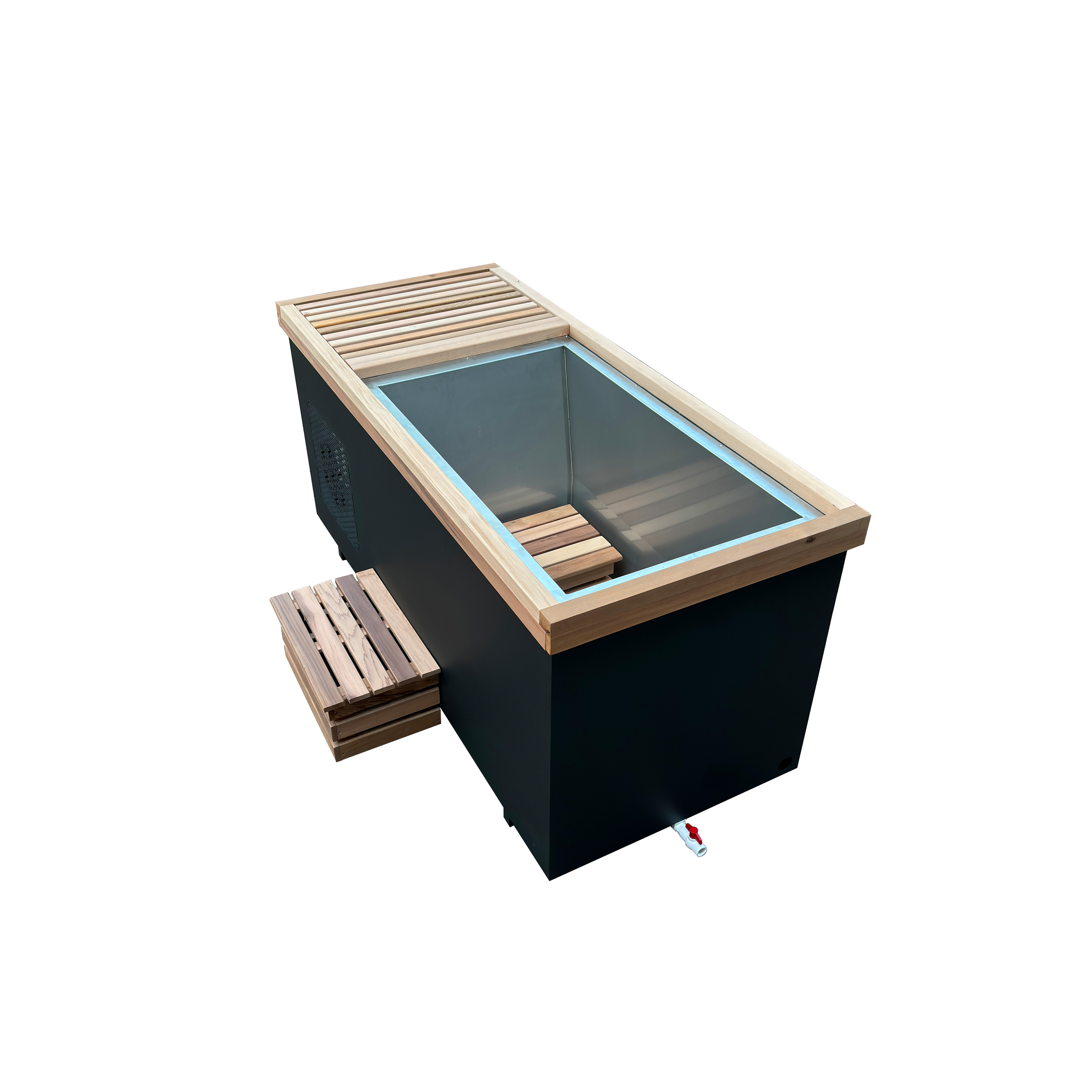 Factory Sale Luxury Freestanding Ice Bath Tub Soaking Hot Tub Custom Cold Plunge Bathtub With Spa