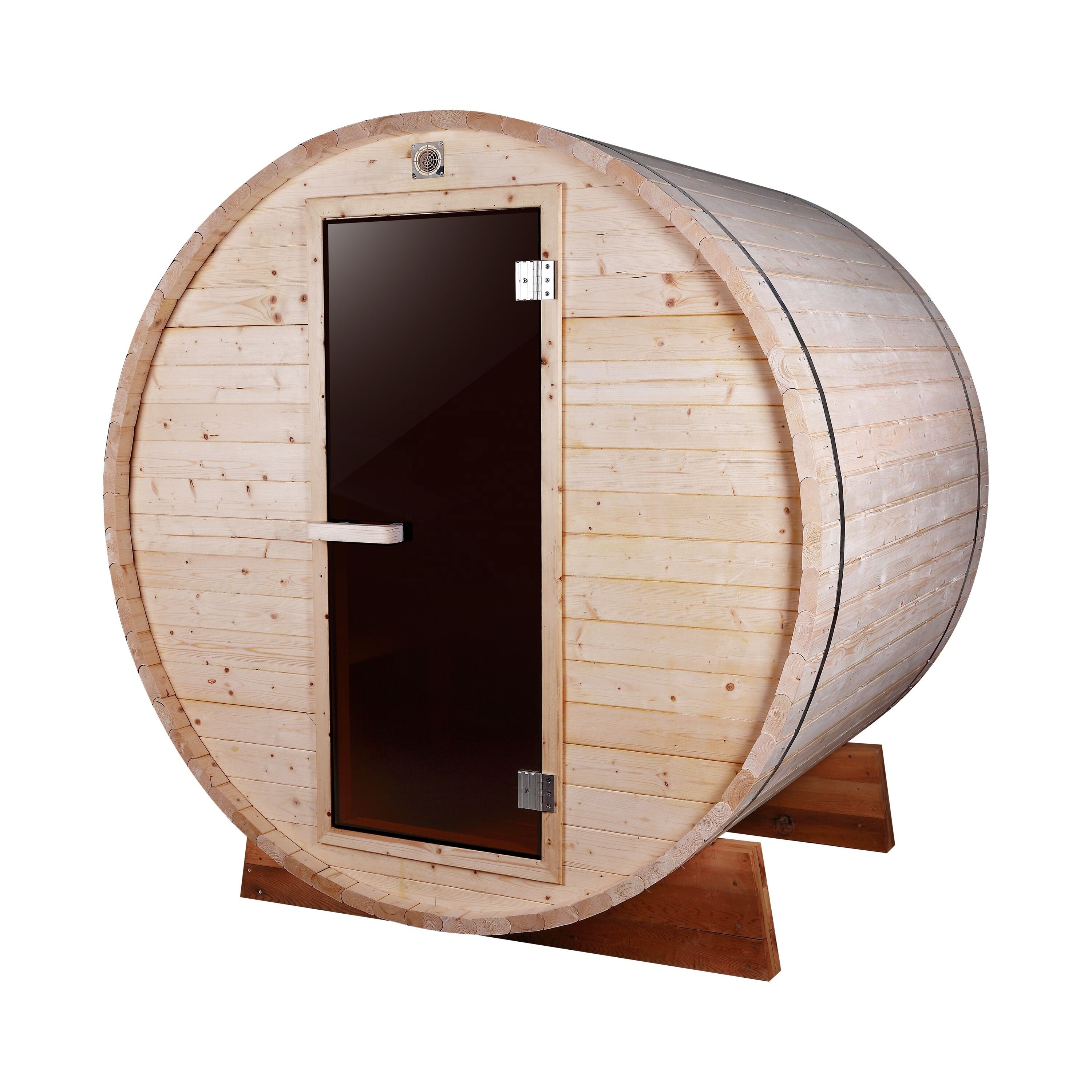 Keya Pine Thermo Sauna House Outdoor Wholesale Red Cedar Barrel Wood Fire Sauna