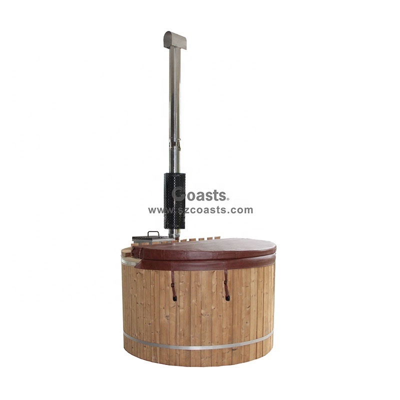 Chinese Outdoor Hot Tub Wood Fired Hot Tub Cedar Wood Bathtub