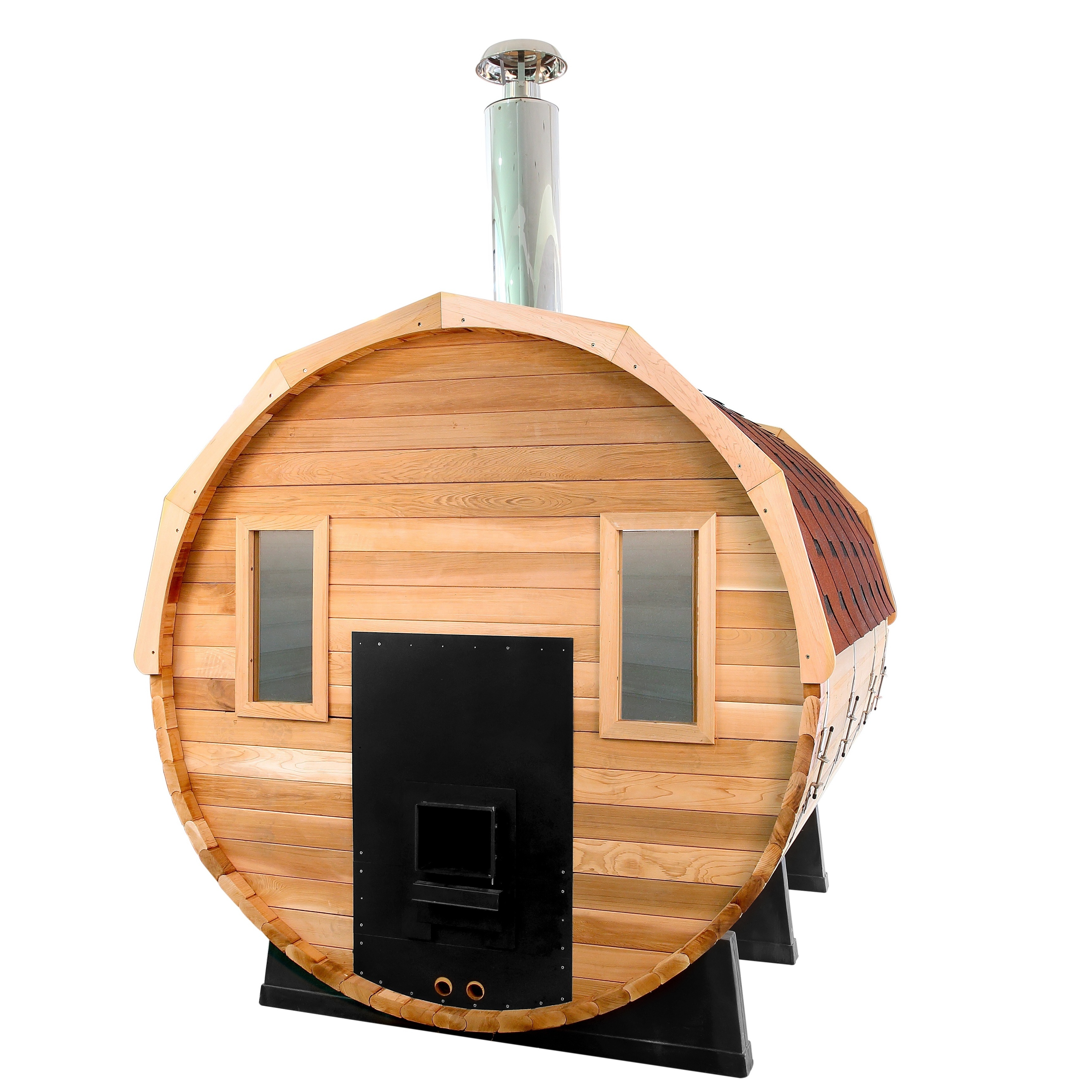 Wonderful Competitive Barrel Sauna Wood Burning Tent Sauna for Outdoor Cedar Sauna HOT SELLING