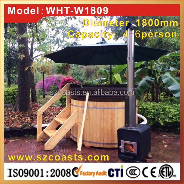 Wood fired stove 2 person indoor mini hot tub accessories