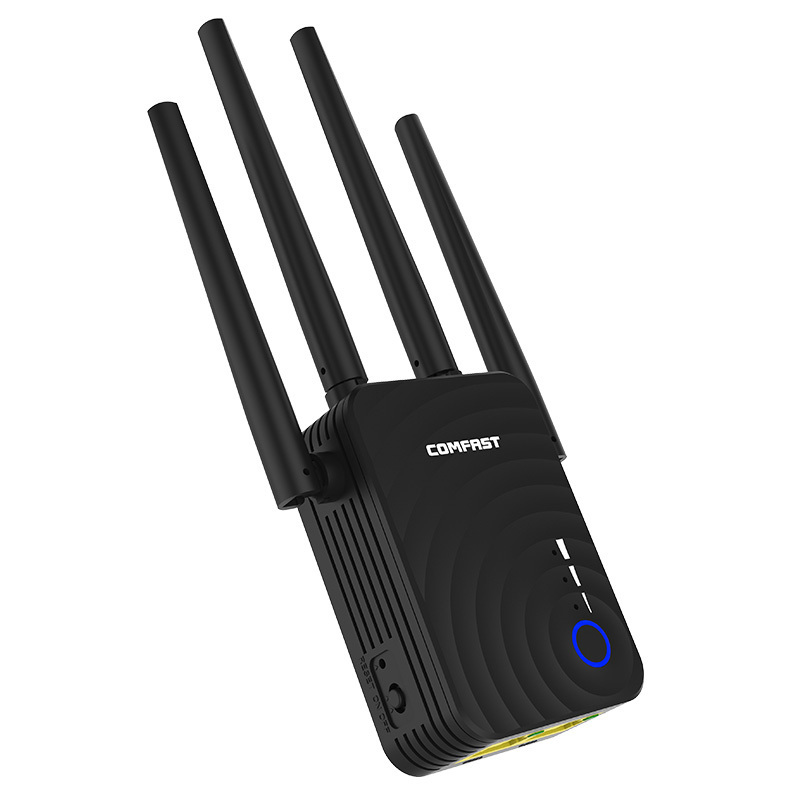 2022 Dual band 1200Mbps wifi range wireless network extender AP signal repeater long range dual 2.4+5.8G wifi repeater extender