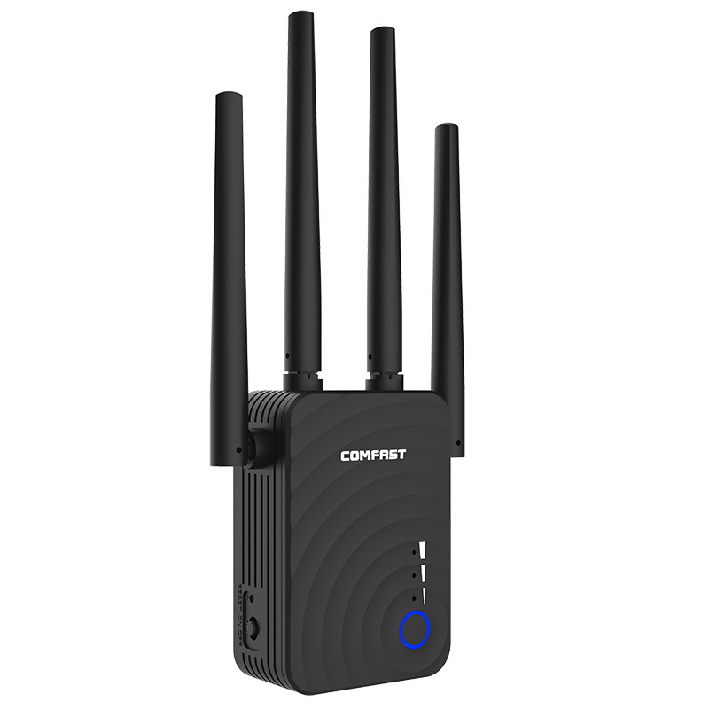 2022 Dual band 1200Mbps wifi range wireless network extender AP signal repeater long range dual 2.4+5.8G wifi repeater extender