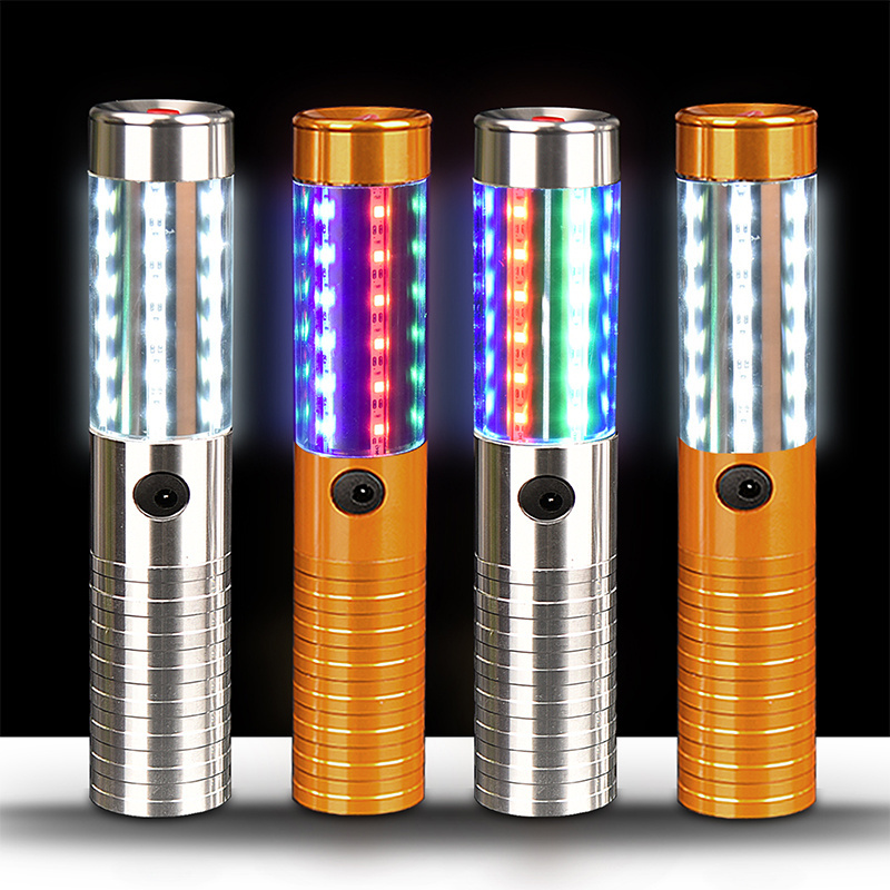 Party Bar Club Rechargeable Handheld Flashlight light Stick Sparkle for Wine Presenter Glowing Strobe Baton LED Bottle Sparkler