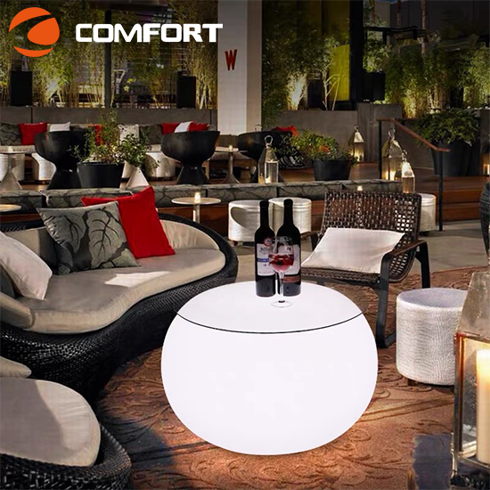 Led light up garden patio illuminated outdoor lounge glow led furniture