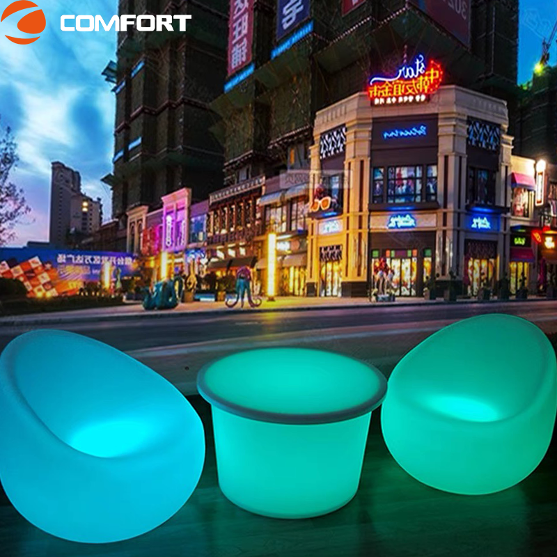 16 Colors Changing lights LED Light up outdoor furniture and Tables Glowing LED Furniture