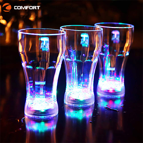 Magic Mug Flashing Glow Light Up Liquid Induction Luminous Plastic LED Beer Cup for bar and party