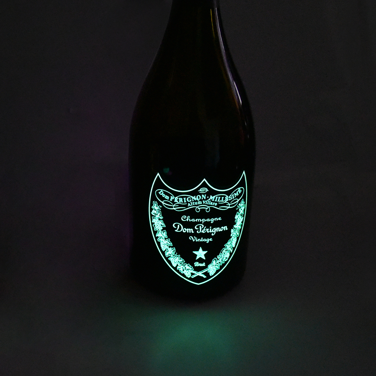 Custom luminous bottle wine EL label champagne lighted label