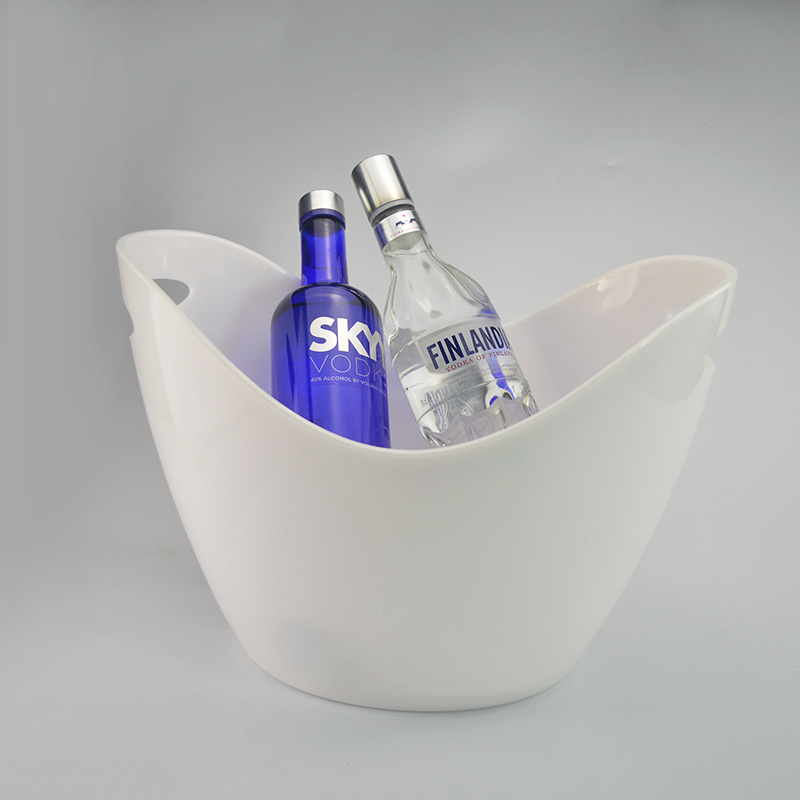 2L 4L 8L 12LNew design inflatable beer Oval Plastic Shoe-shaped gold ingot ice bucket