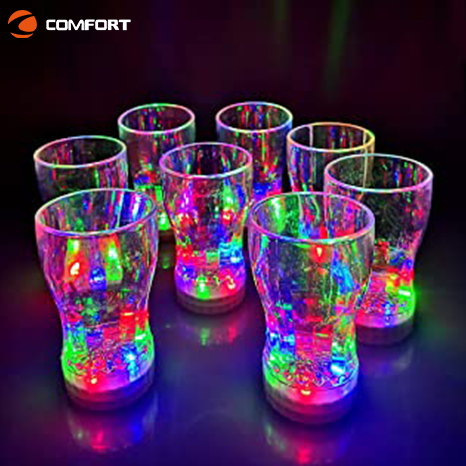 Magic Mug Flashing Glow Light Up Liquid Induction Luminous Plastic LED Beer Cup for bar and party