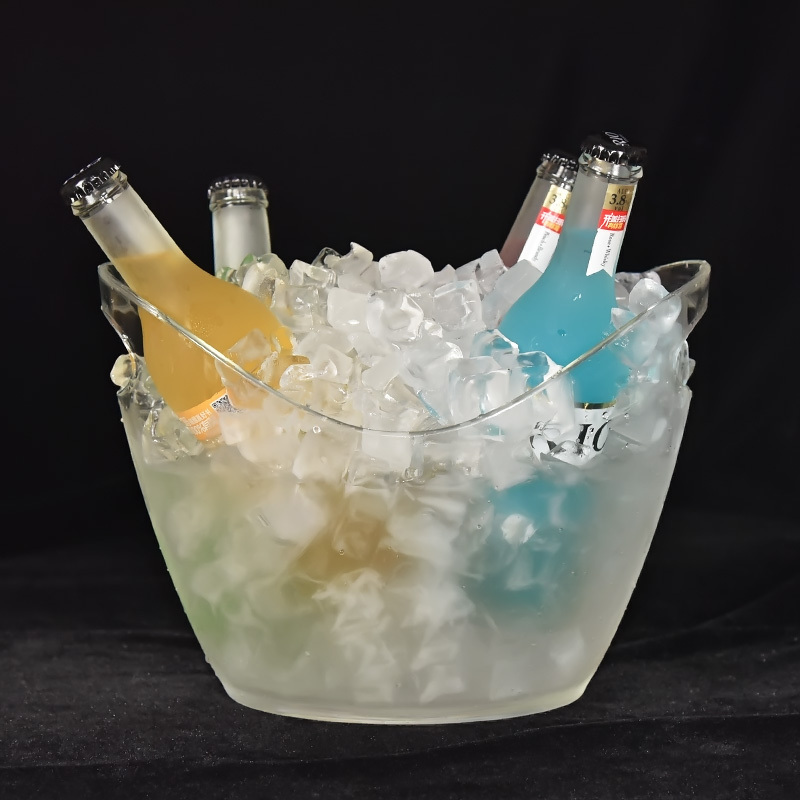 Clear plastic acrylic large drink bucket