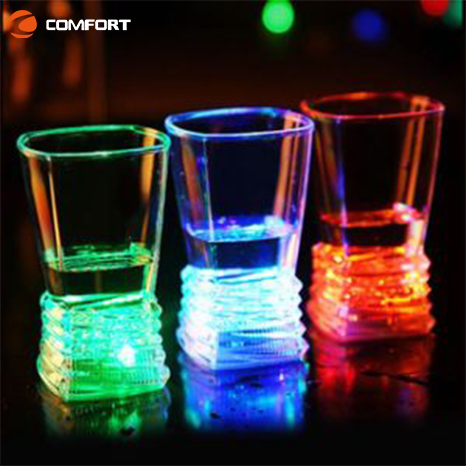 Magic Mug Flashing Glow Light Up Liquid Induction Luminous Plastic LED Beer Cup for bar and party