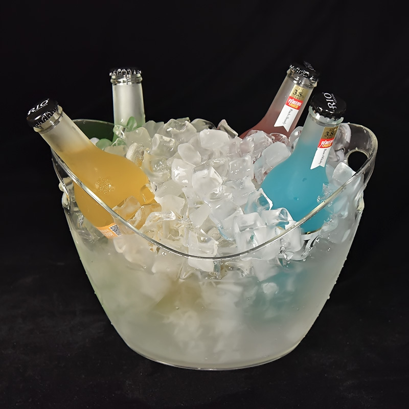 Clear plastic acrylic large drink bucket