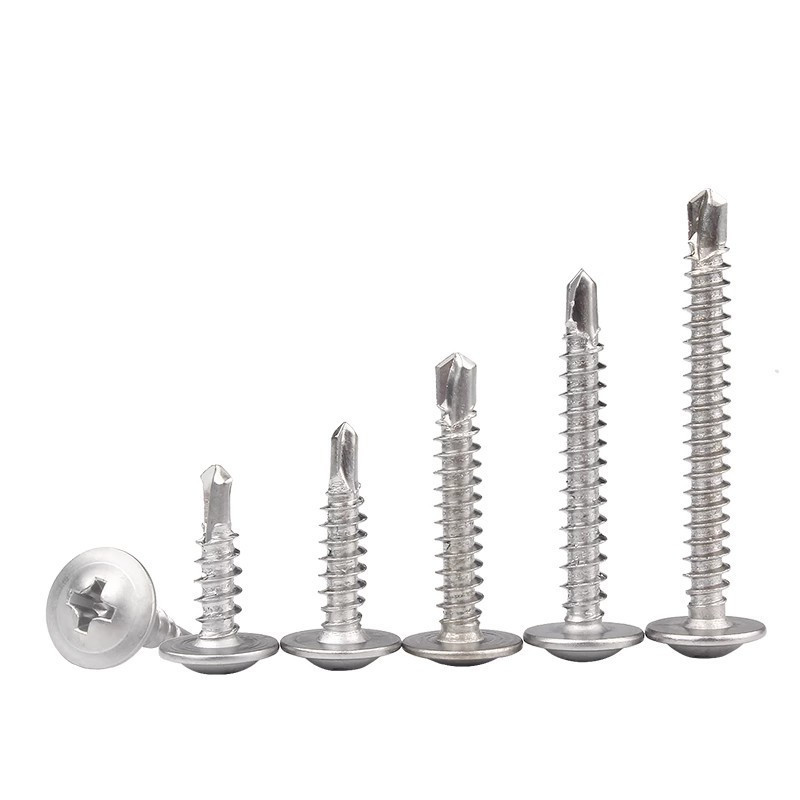 China factory Wafer Self Drilling Screw SS316 Phillip Drilling Screw SS 410 Wafer Head Self-Drilling Screw