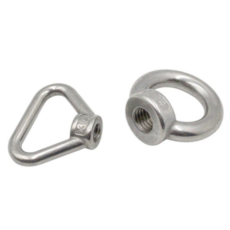 Stainless Steel DIN 582 Rings Nuts Anchor Lifting Ring Shape Oval Eye Threaded Nut