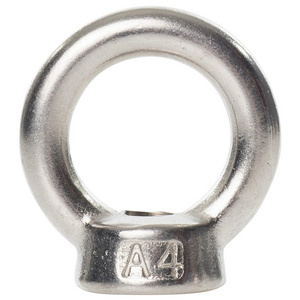 Stainless Steel DIN 582 Rings Nuts Anchor Lifting Ring Shape Oval Eye Threaded Nut