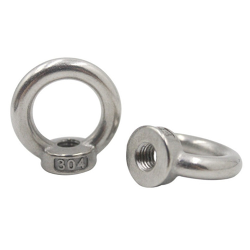 Wholesale DIN582 Stainless Steel 304 316 Lifting Eye Nut High Quality M6 M8 M10 M12 Forged Round Ring Shape Eye Nuts