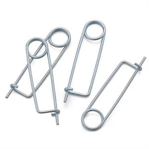 120mm Customized Stainless Steel Spring Clip Wire Snap Cotter Pins Self Locking Quick Release Door Lock Pins