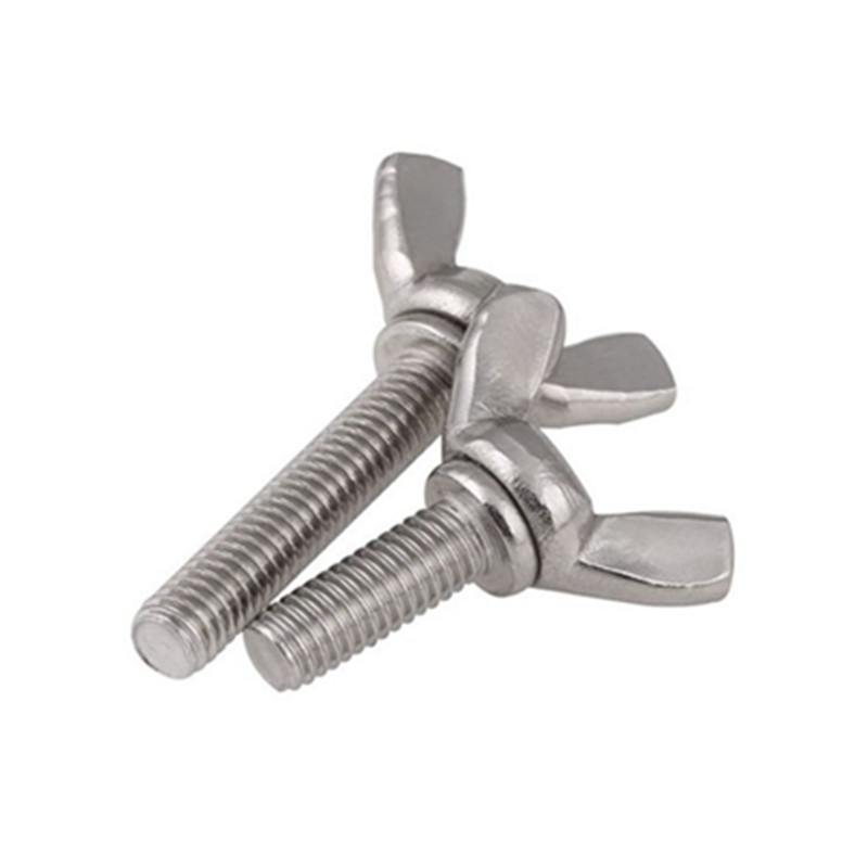 M3 M4 M5 M6 M8 M10 304 316 stainless steel metric thumb bolts square butterfly wing screw