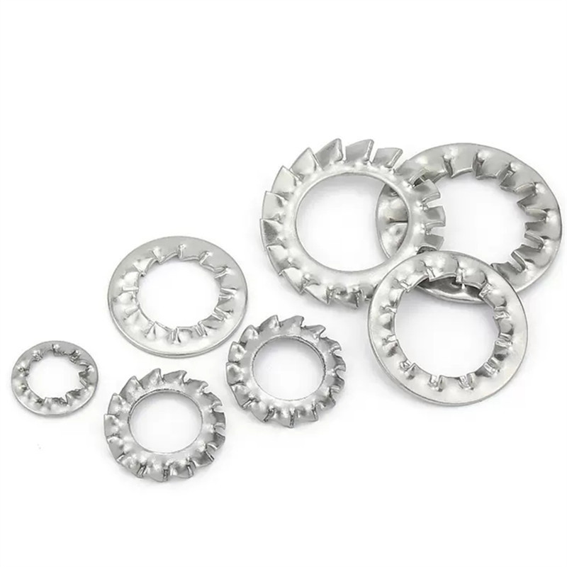 SS304 Star Lock Washer Manufacturer Serrated Tooth Stop Gasket Grade 8.8 Internal External Teeth Self Locking Washers