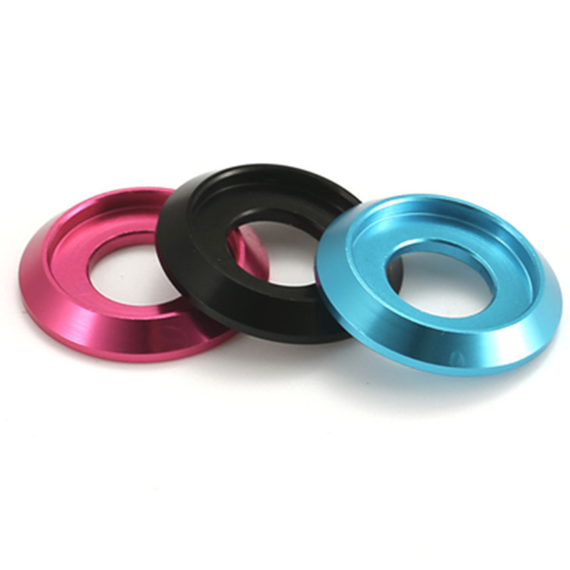 Half Round Dome Washer Decorative Aluminium M6 Gasket Washer Drones For Screw Bolt Black Anodised Colored Washer