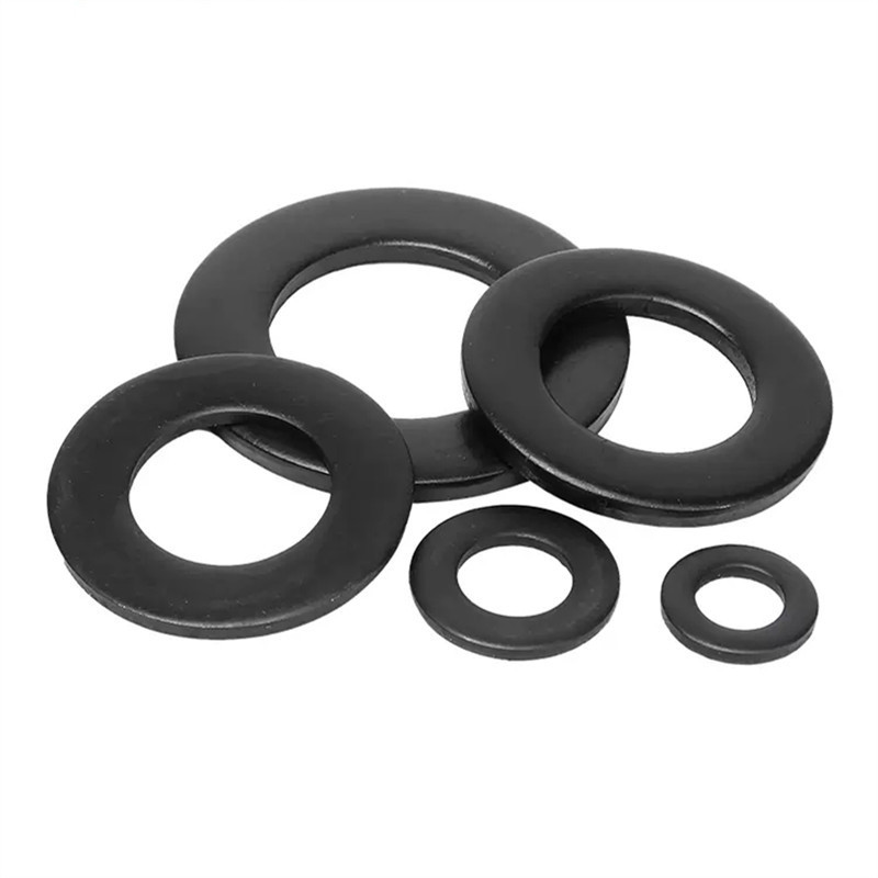 Black Oxide M10 Carbon Steel Metal Flat Washer Grade 8 Carbon Steel DIN125 Flat Washers M2 M3 M4 M5 M6 M8 M10 M12 M14 M16 M20