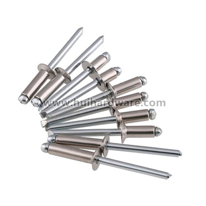 China Factory Manufacture Different Blind Rivet Open Dome Head Rivet and Flat Countersunk Head Aluminum Popular Blind Rivet