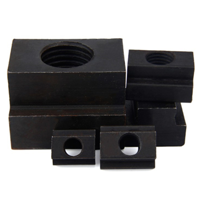 M16 M18 M20 M24 M30 wed nut plate step groove nuts square female screw black carbon steel T-slot nut