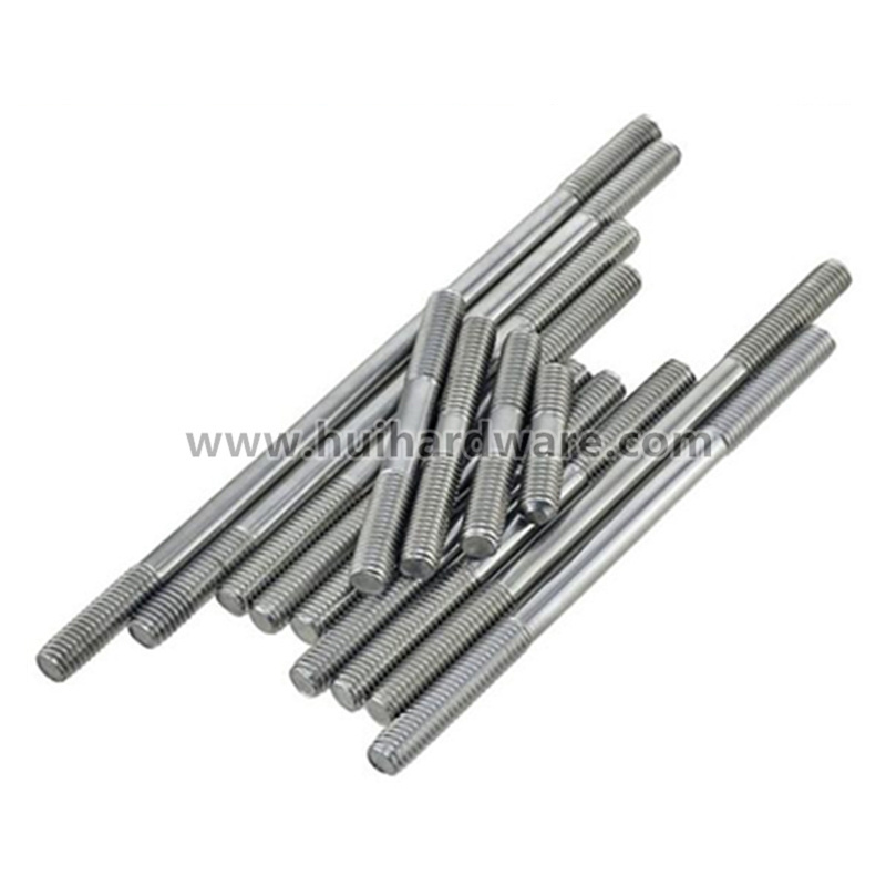 Stainless Steel 304 Gr8.8 10.9 12.9 DIN938 double end stud bolt and nut