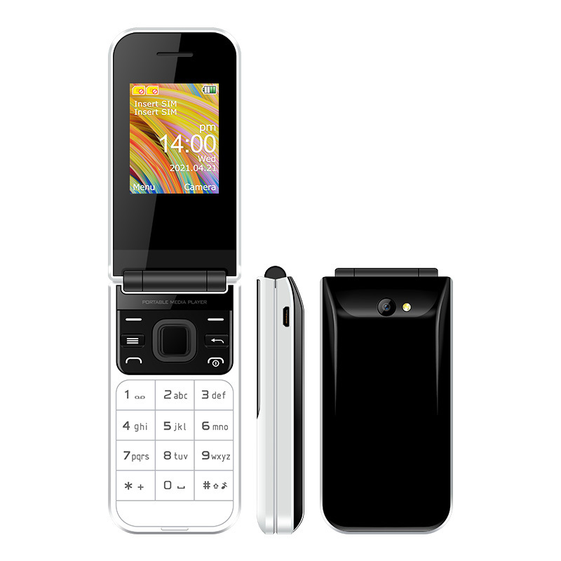 UNIWA F2720 1.77 inch unlocked 2 SIM Card Mobile Phone 2G Flip Design Feature Phone