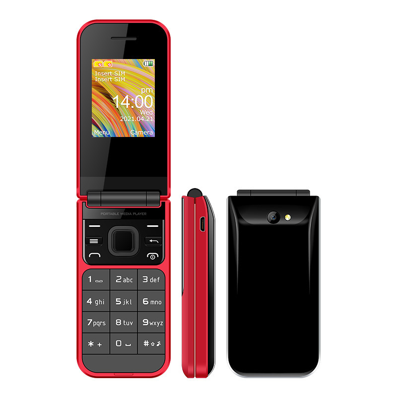 UNIWA F2720 1.77 inch unlocked 2 SIM Card Mobile Phone 2G Flip Design Feature Phone