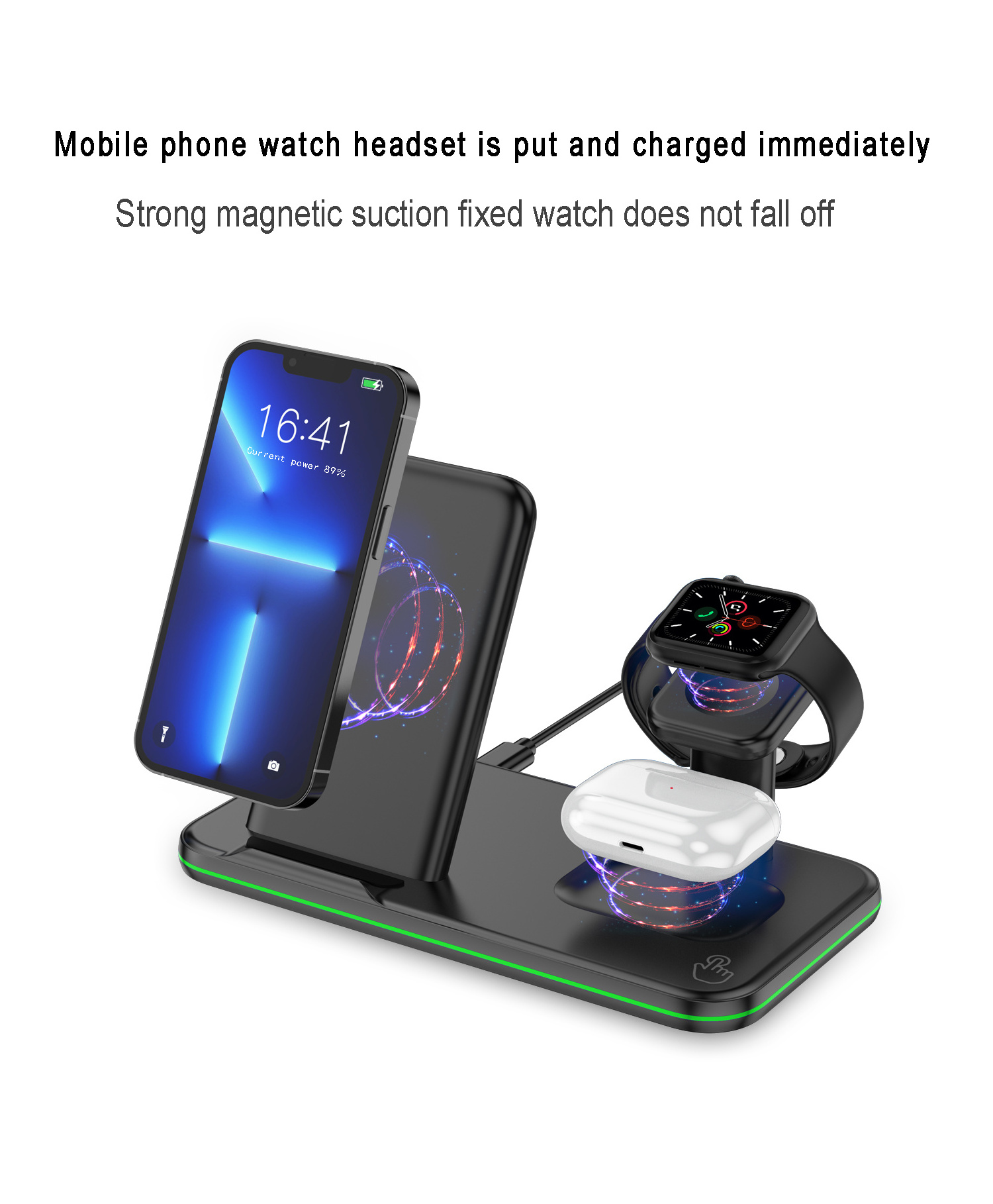 2024 Popular Multifunctional Charger 3 in 1 wireless charging desktop wireless charging station for phone