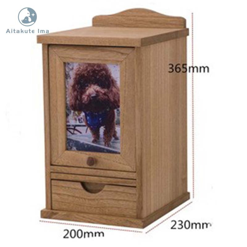 Handmade Wooden House Shaped Funeral Memorial Pet Cremation Urns Decorative Urn For Dogs Cats Ashes