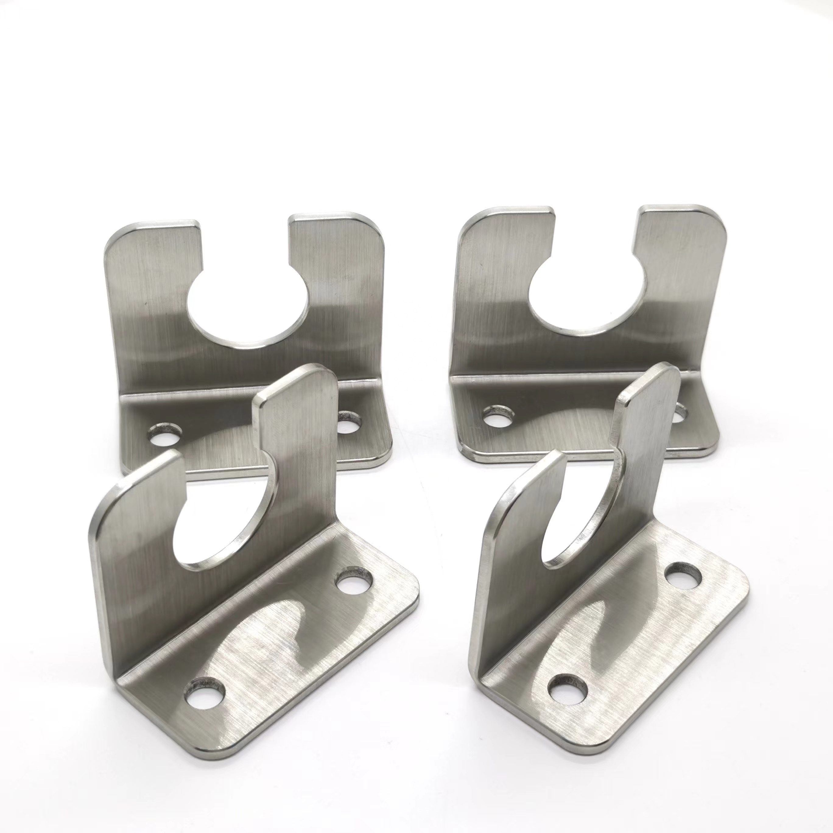 Custom Machined Stainless Steel Bicycle Accessories Milling and Turning Metal Holder with Logo for Bicycle Pump Adapter