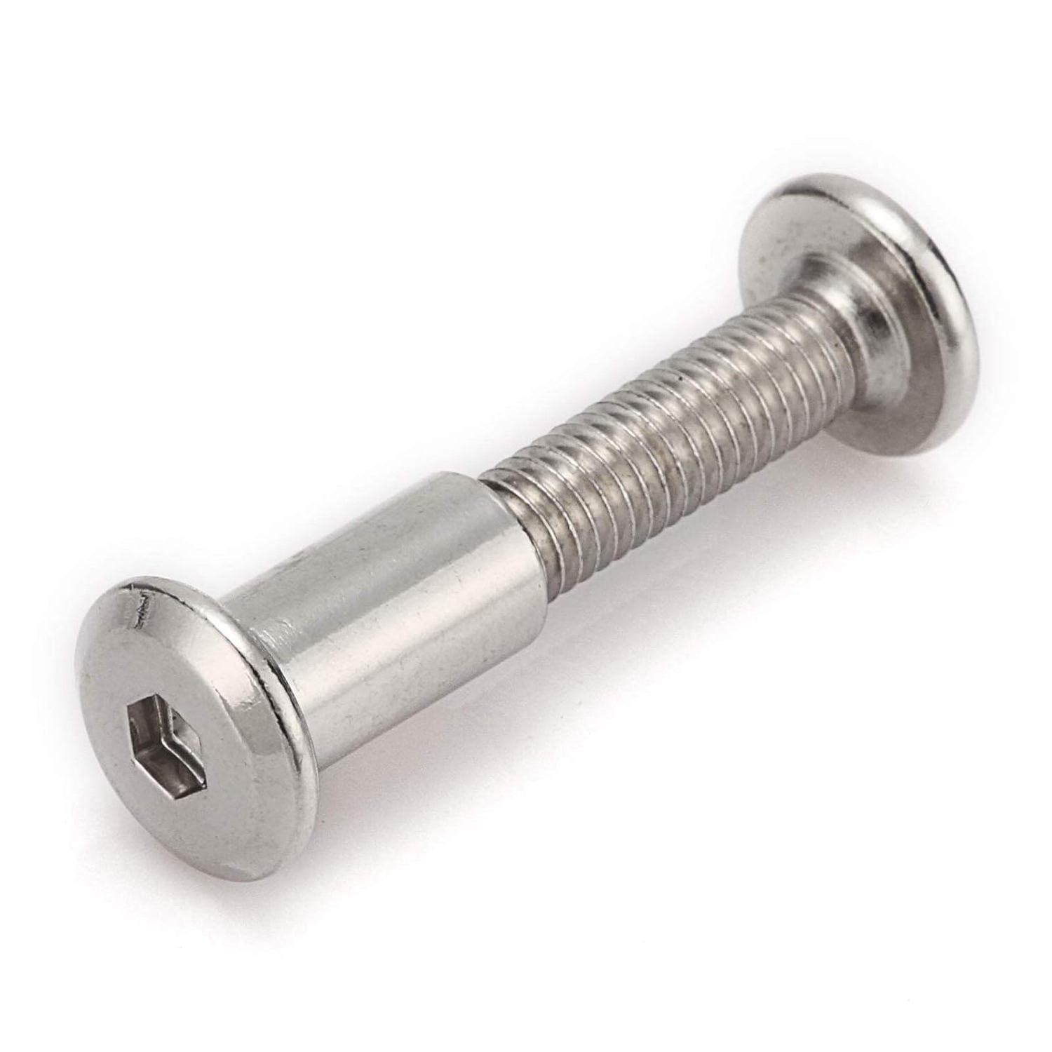 Factory Custom Stainless Steel Hex Socket Head Bolt and Barrel Nut M6 M8 M10 for  Furniture Joint Connector Bolt & Cap Nut Kit