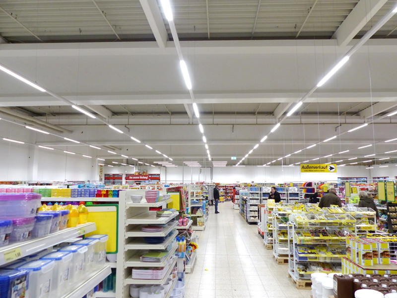 Multi-Functional Supermarkets Linkable Trunking System Linear Led Light Fixture