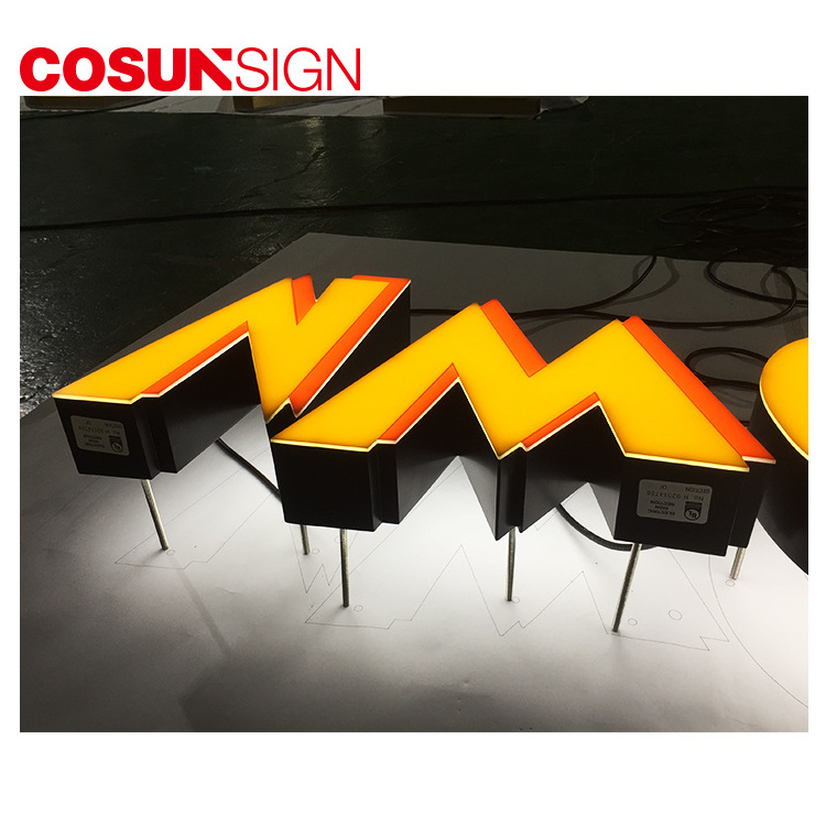 customized 3d enseigne Lumineuse led letters