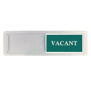 COSUN metal bathroom wall sign free sample vacant occupied sign for bathroom door