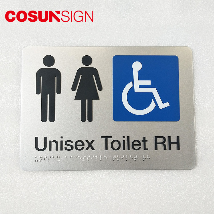 COSUN metal bathroom wall sign free sample vacant occupied sign for bathroom door