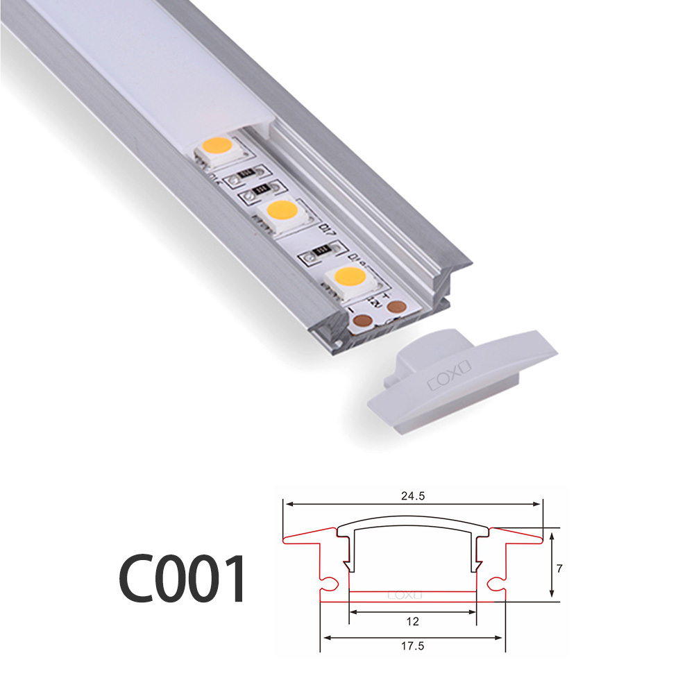 C001 Led Recessed Aluminum profile