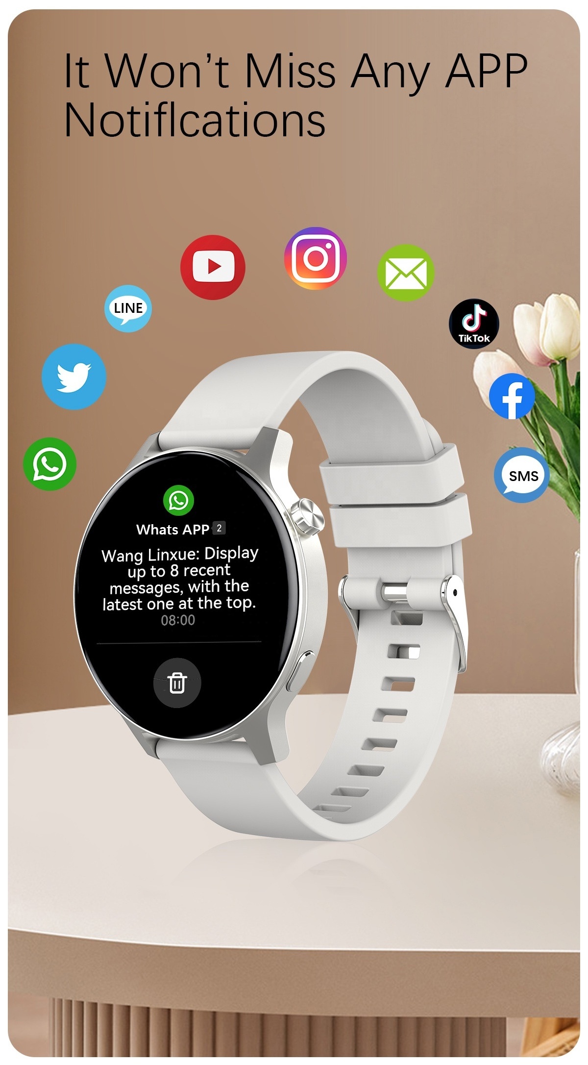 1 Sample OK YZ46 100+Multiple Sports Modes Free Shipping Smart Watch Encode Key Breathing Training Smart Watch Ip69