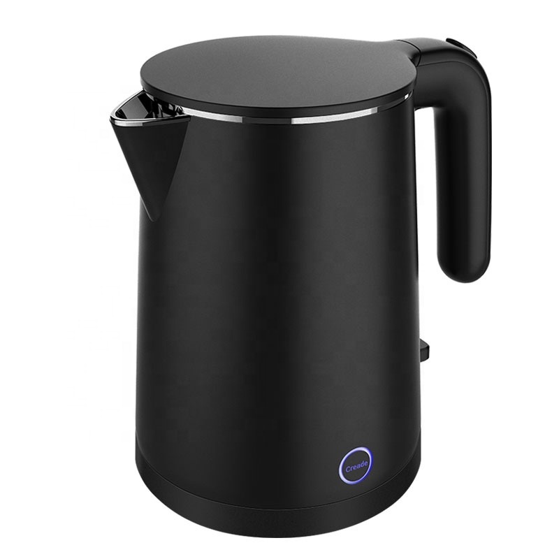 K-0105 Creade 1L Strix Double Layer Seamless Small Hotel Appliance Electric Kettle for Household hotel