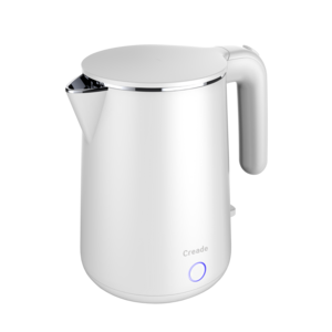 Creade Factory wholesale cheap 1L 1360W SUS 304 stainless steel electric kettle