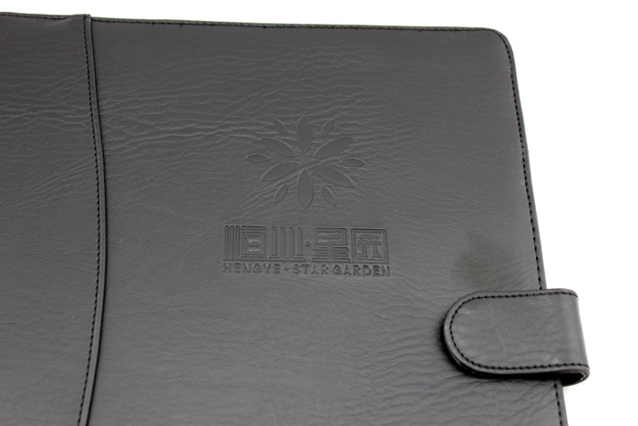 Minimalist Design Office Business Document Writing Pad Presentation Folder PU Leather A4 Conference Portfolio